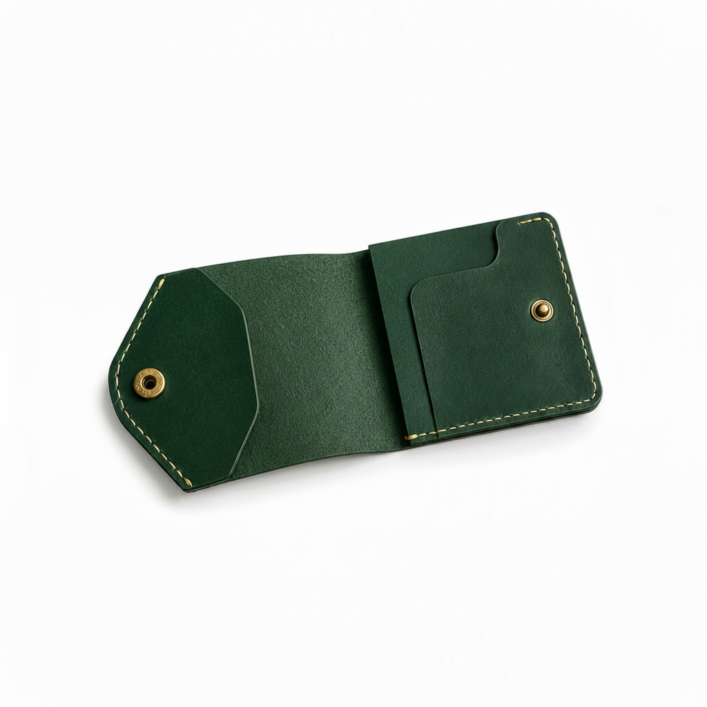 Mariner Forest Green Snap Card Holder Wallet