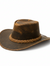 Handcrafted Distressed Leather Cowboy Hat – Vintage Western Hat