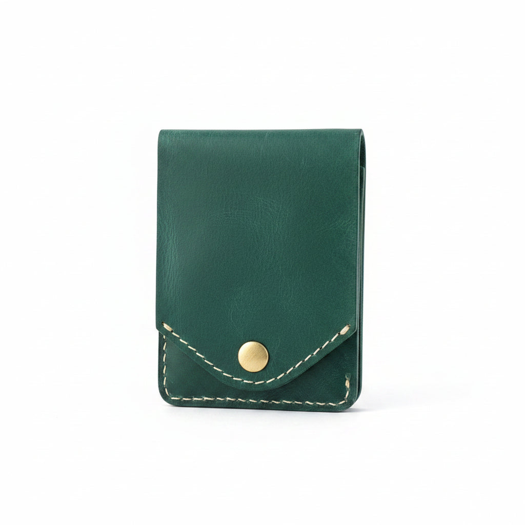 Mariner Forest Green Snap Card Holder Wallet
