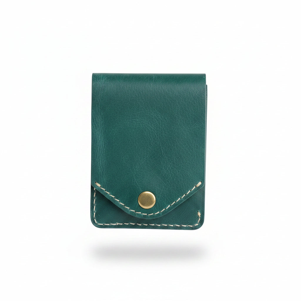 Mariner Forest Green Snap Card Holder Wallet