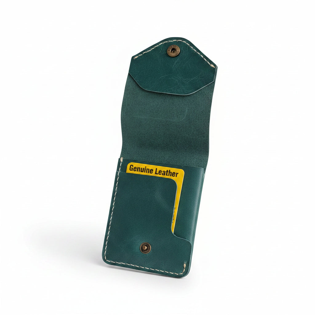 Mariner Forest Green Snap Card Holder Wallet