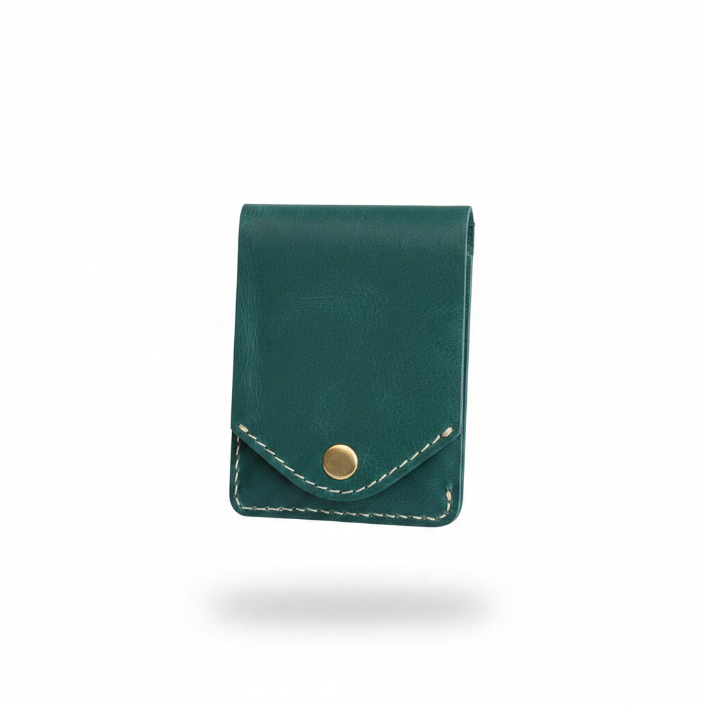 Mariner Forest Green Snap Card Holder Wallet