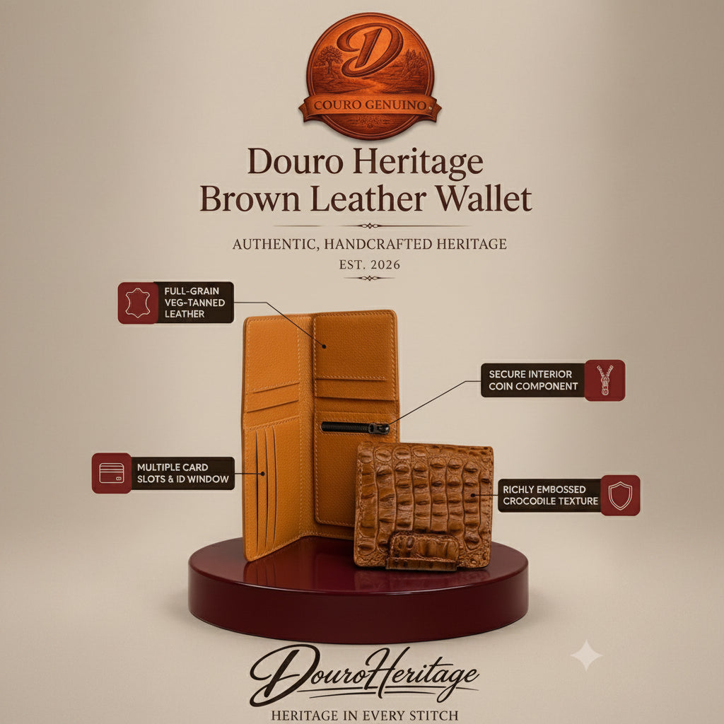 Douro Heritage Brown Leather Wallet