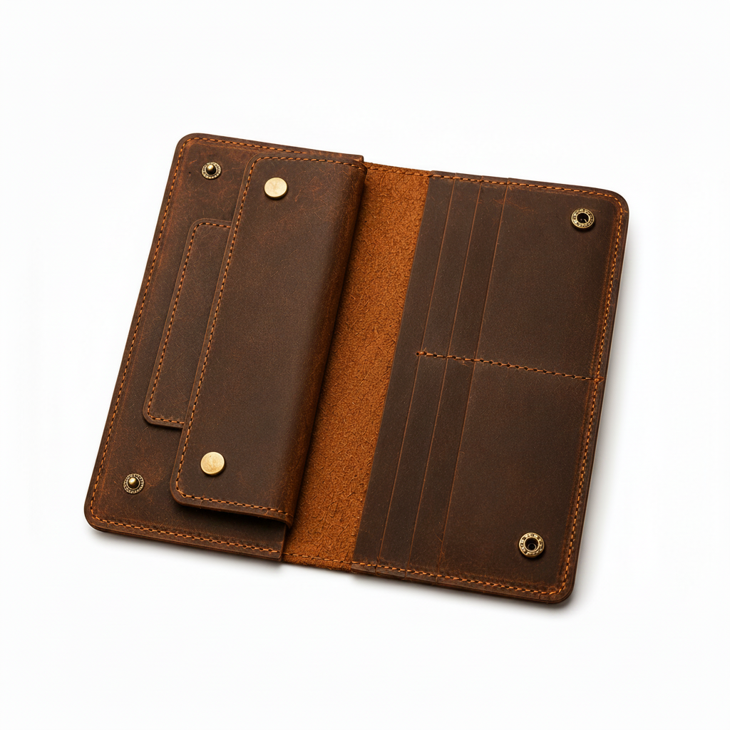 Vintage Brown Leather Wallet