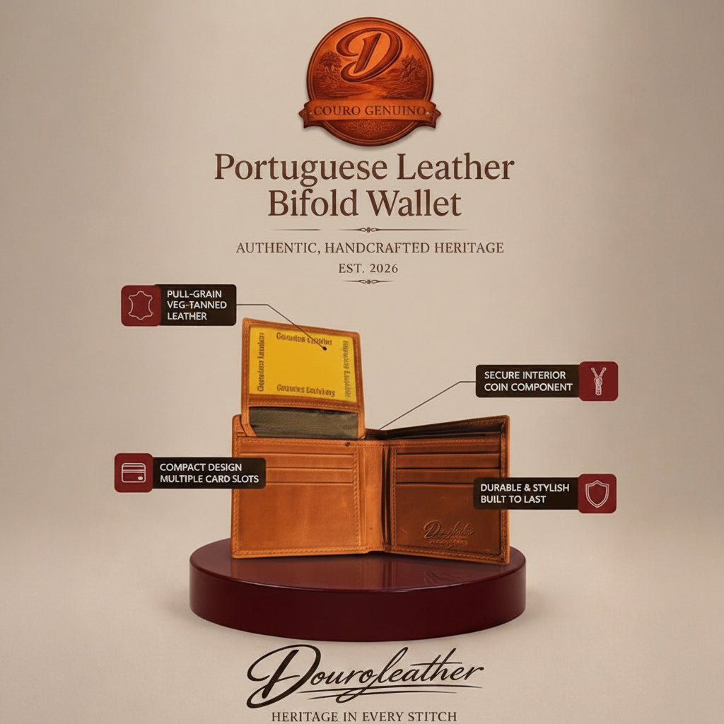 Portuguese Leather Bifold Wallet