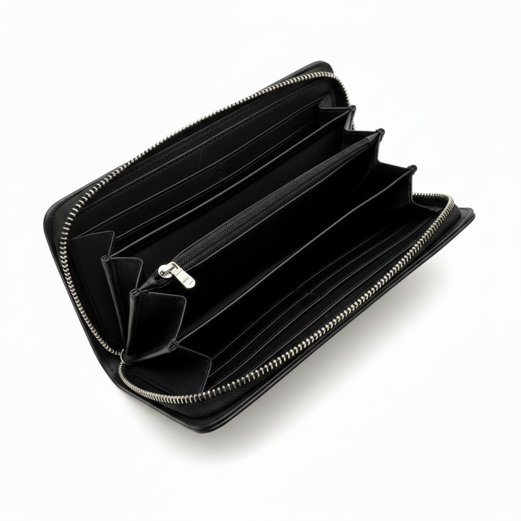 Valença Leather Hand-Strap Zip Wallet