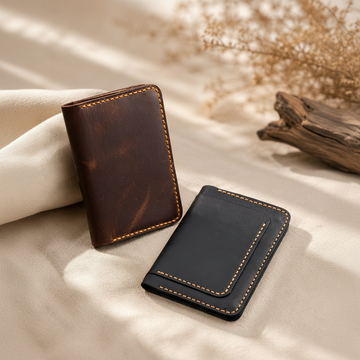 Douro Leather Heritage Passport Holder Id wallet– Hand-Stitched Crazy Horse Leather