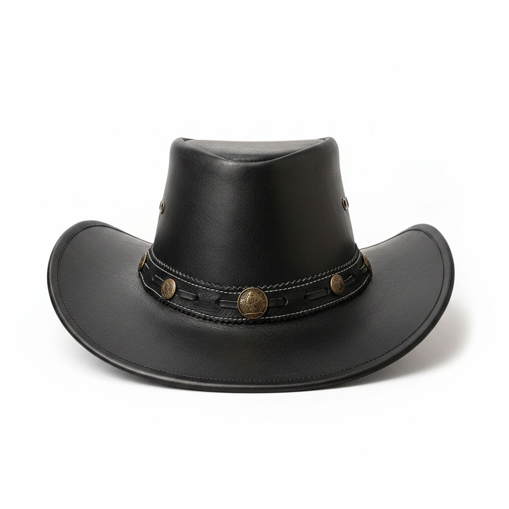 Handcrafted Full Grain Leather Cowboy Hat – Premium Western Hat