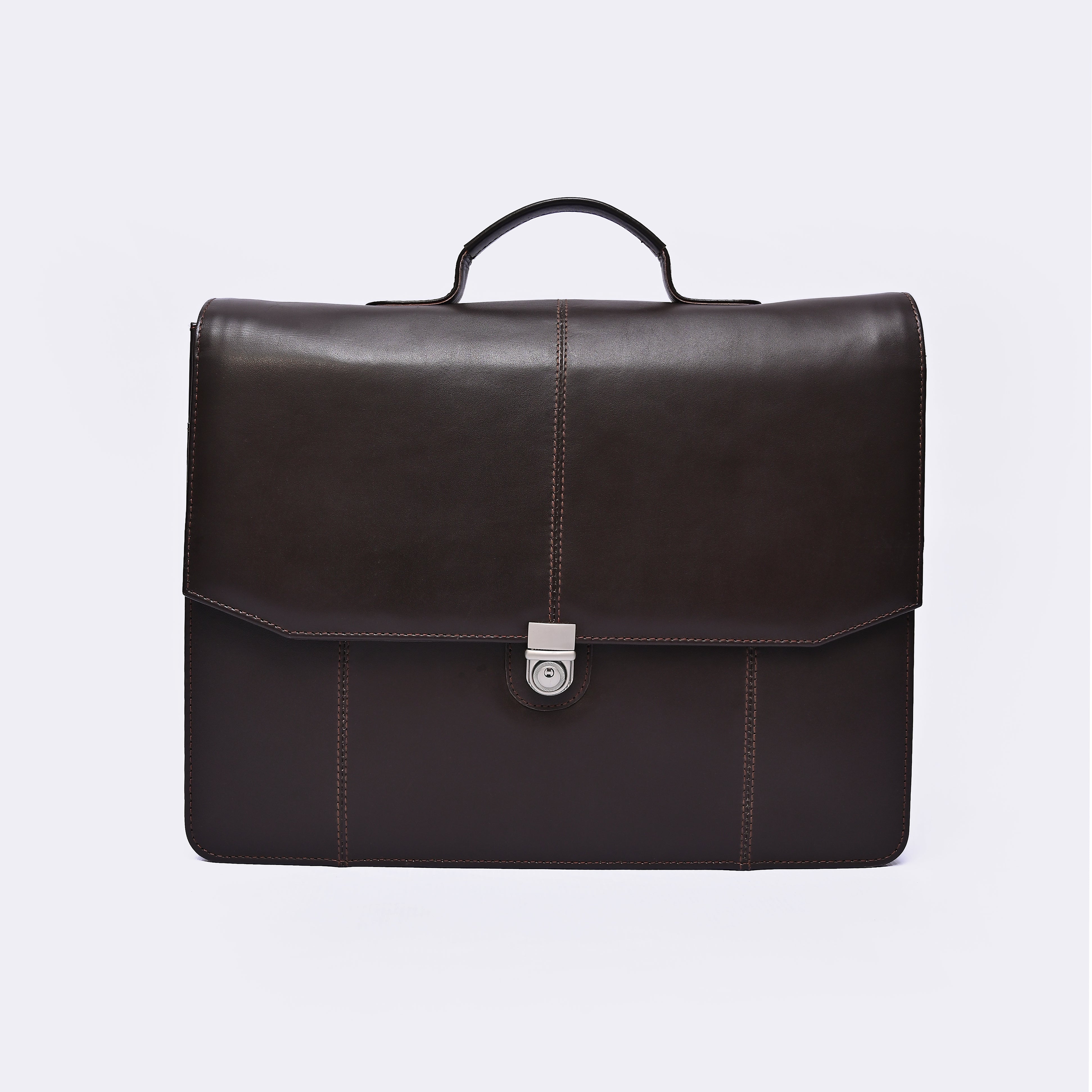 Vintage Brown Leather Executive Briefcase