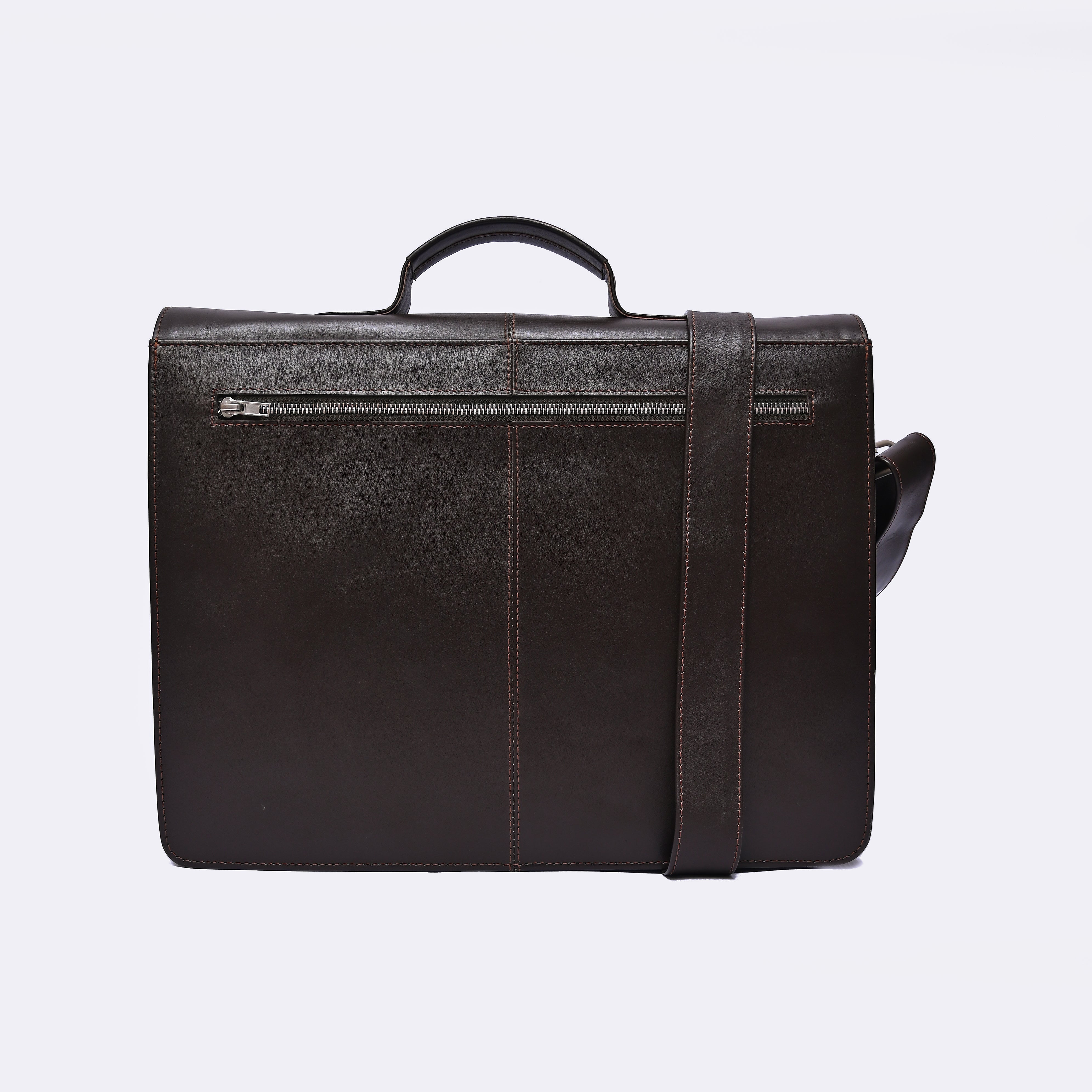 Vintage Brown Leather Executive Briefcase