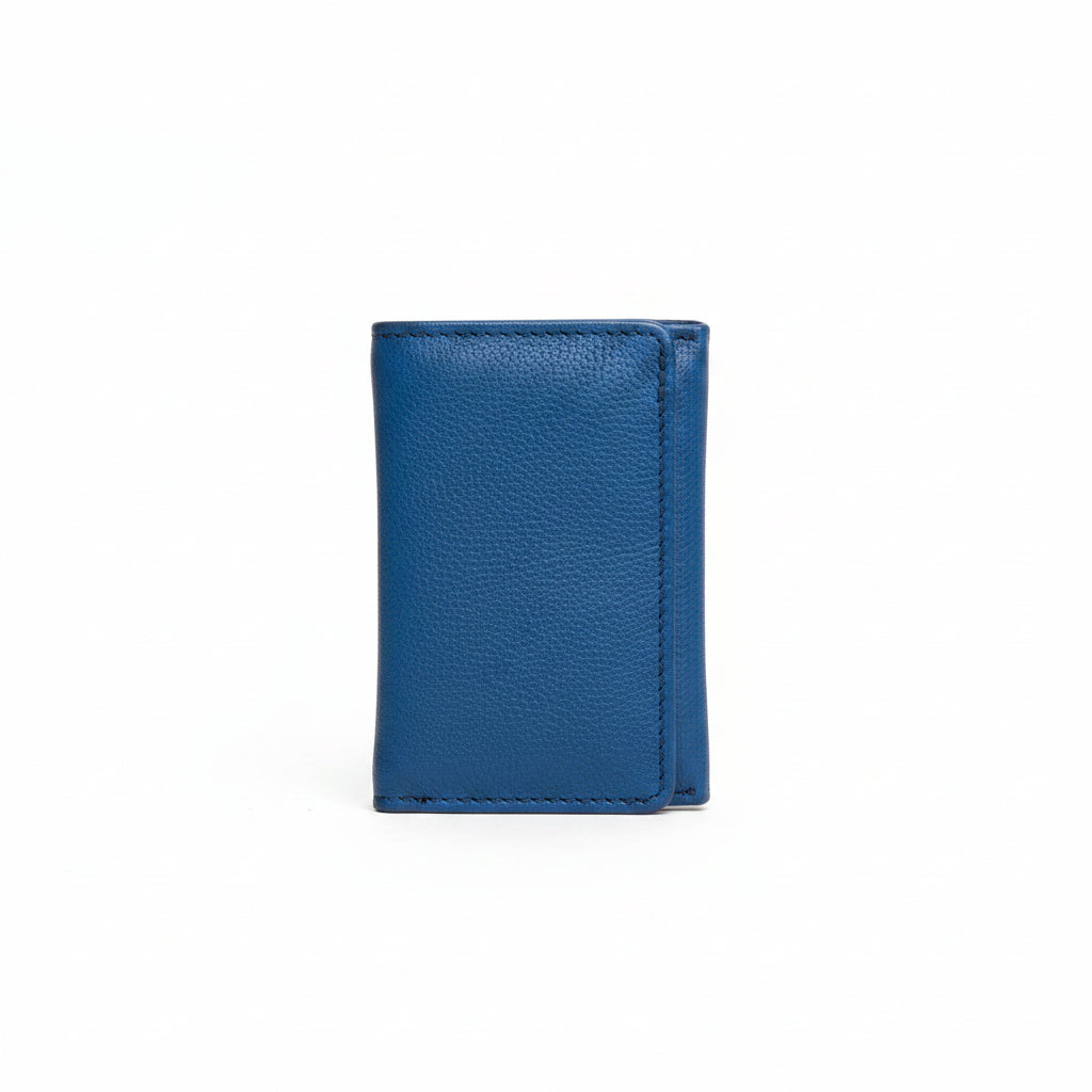 Aurora Dual-Tone Leather Zip Card Wallet