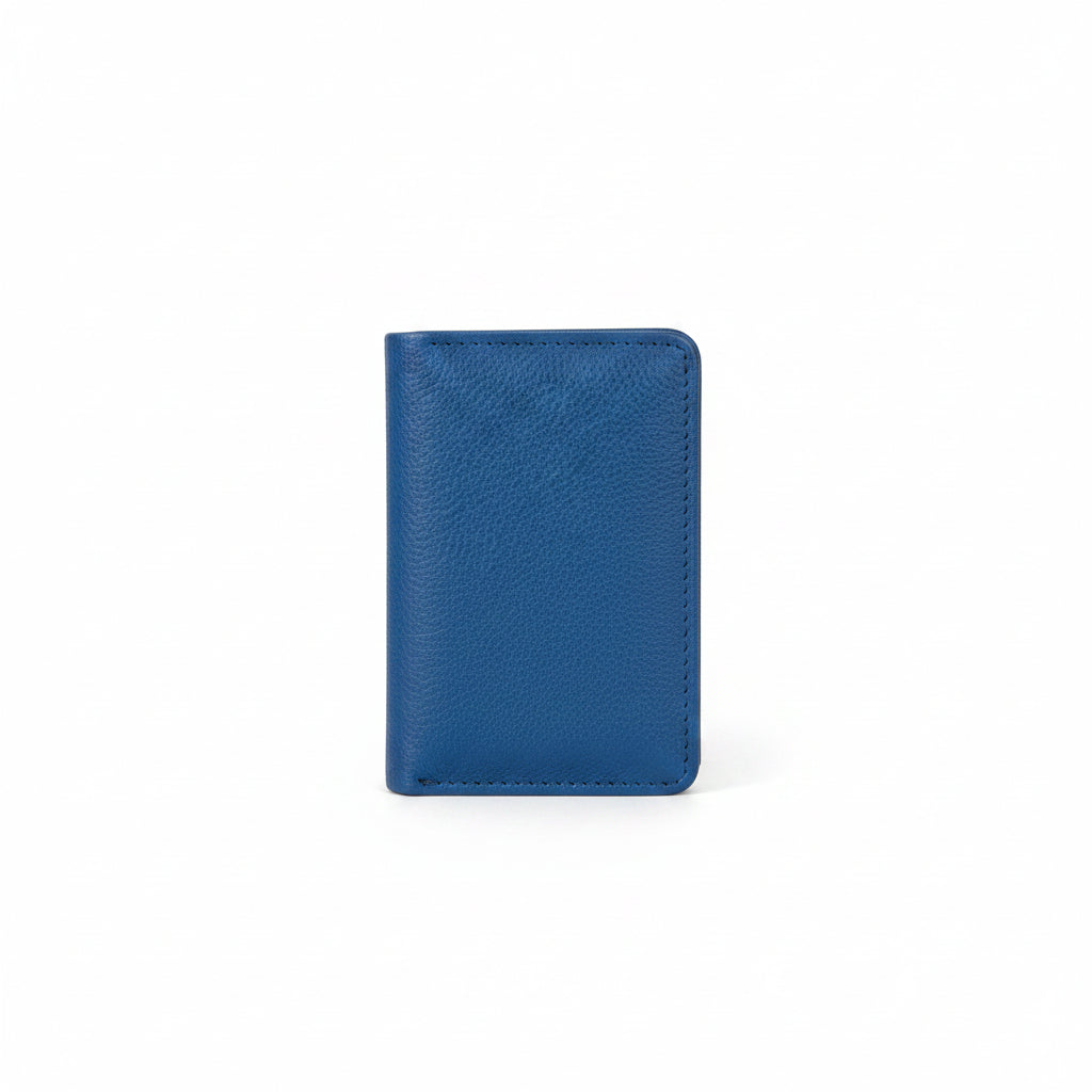 Aurora Dual-Tone Leather Zip Card Wallet