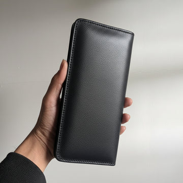 Full Grain leather Clutch & Long Wallet|Made in Portugal