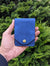 Azure Crest Leather Card Wallet