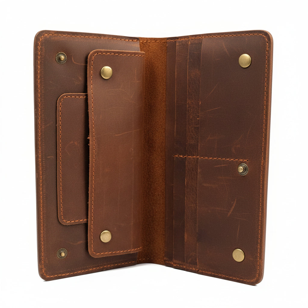 Vintage Brown Leather Wallet