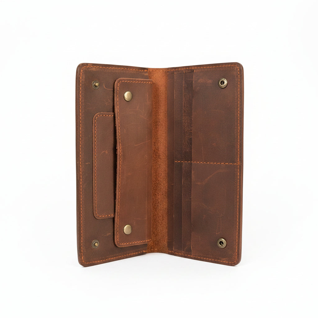 Vintage Brown Leather Wallet