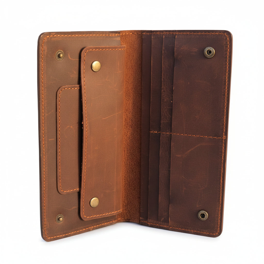 Vintage Brown Leather Wallet