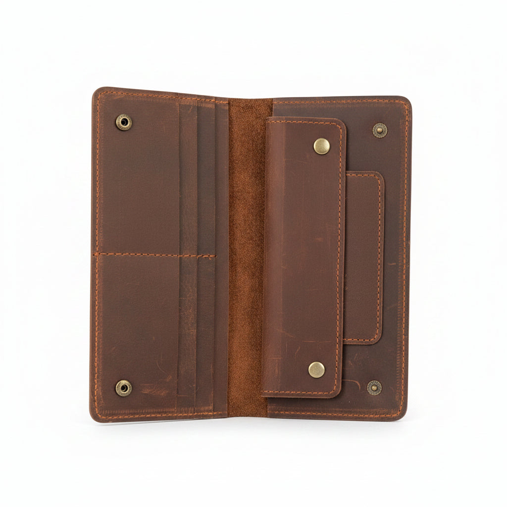 Vintage Brown Leather Wallet