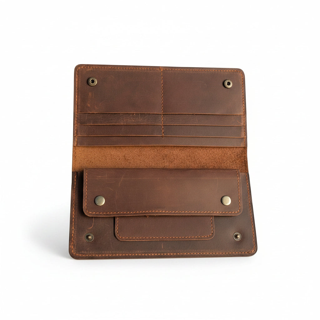 Vintage Brown Leather Wallet