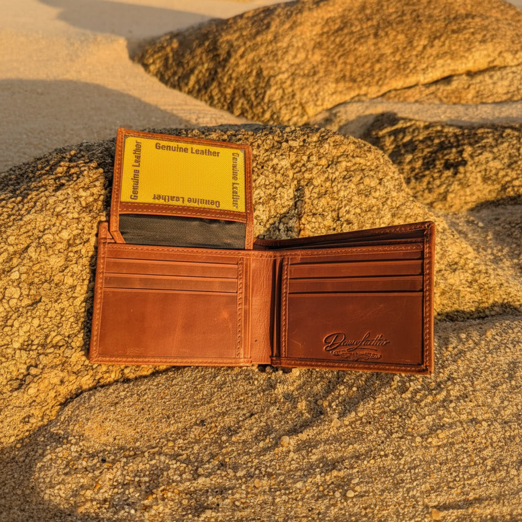 Portuguese Leather Bifold Wallet