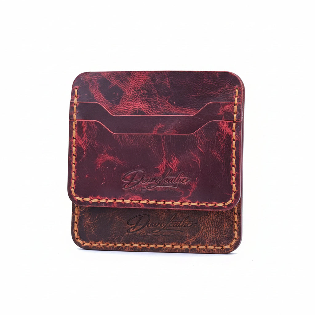 Handcrafted Full Grain Leather Card Holder Wallet – Minimalist Slim Card Case