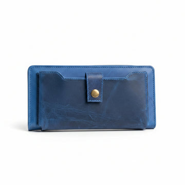 Handcrafted Full Grain Leather Travel Wallet – Passport & Document Organizer