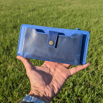 Handcrafted Full Grain Leather Travel Wallet – Passport & Document Organizer