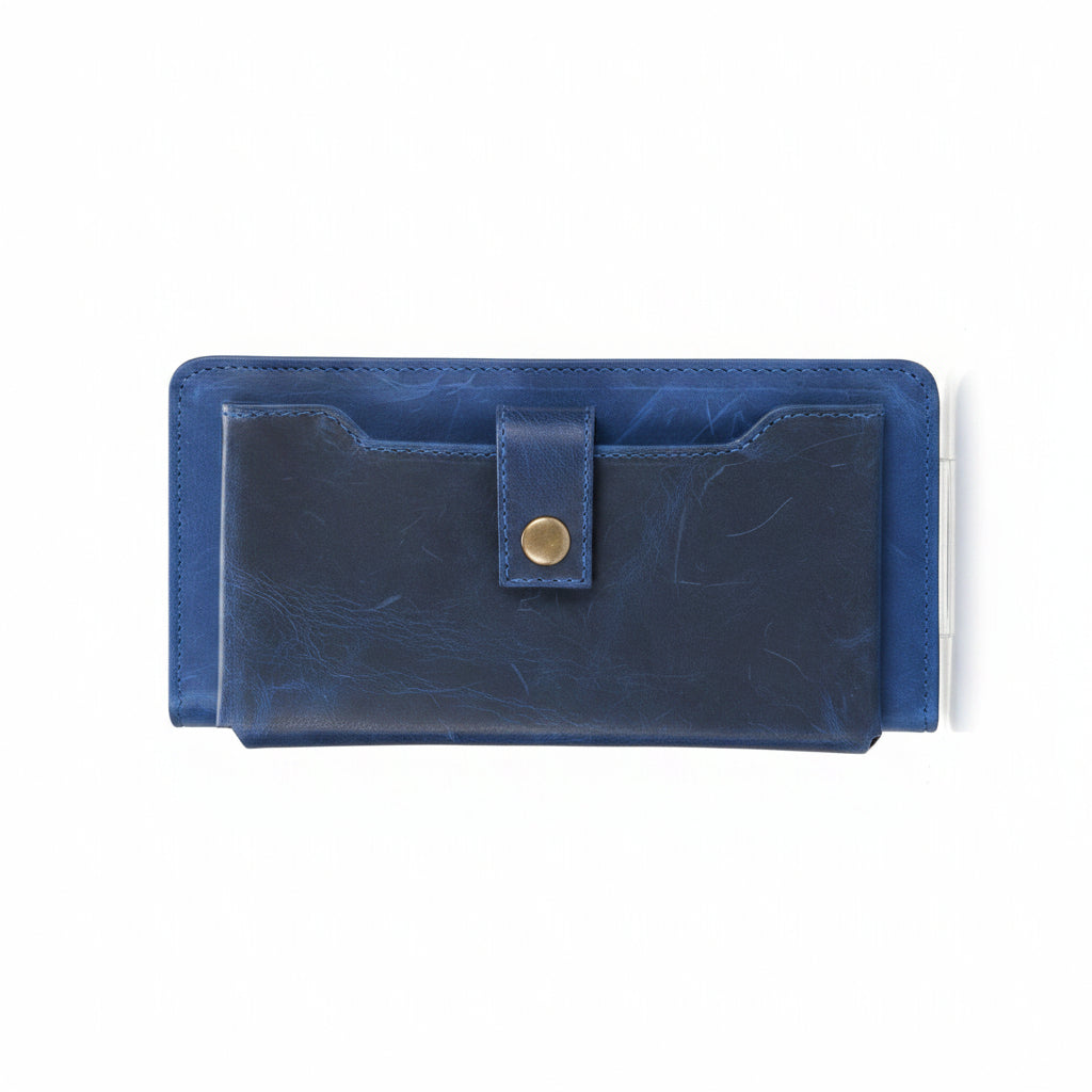 Handcrafted Full Grain Leather Travel Wallet – Passport & Document Organizer