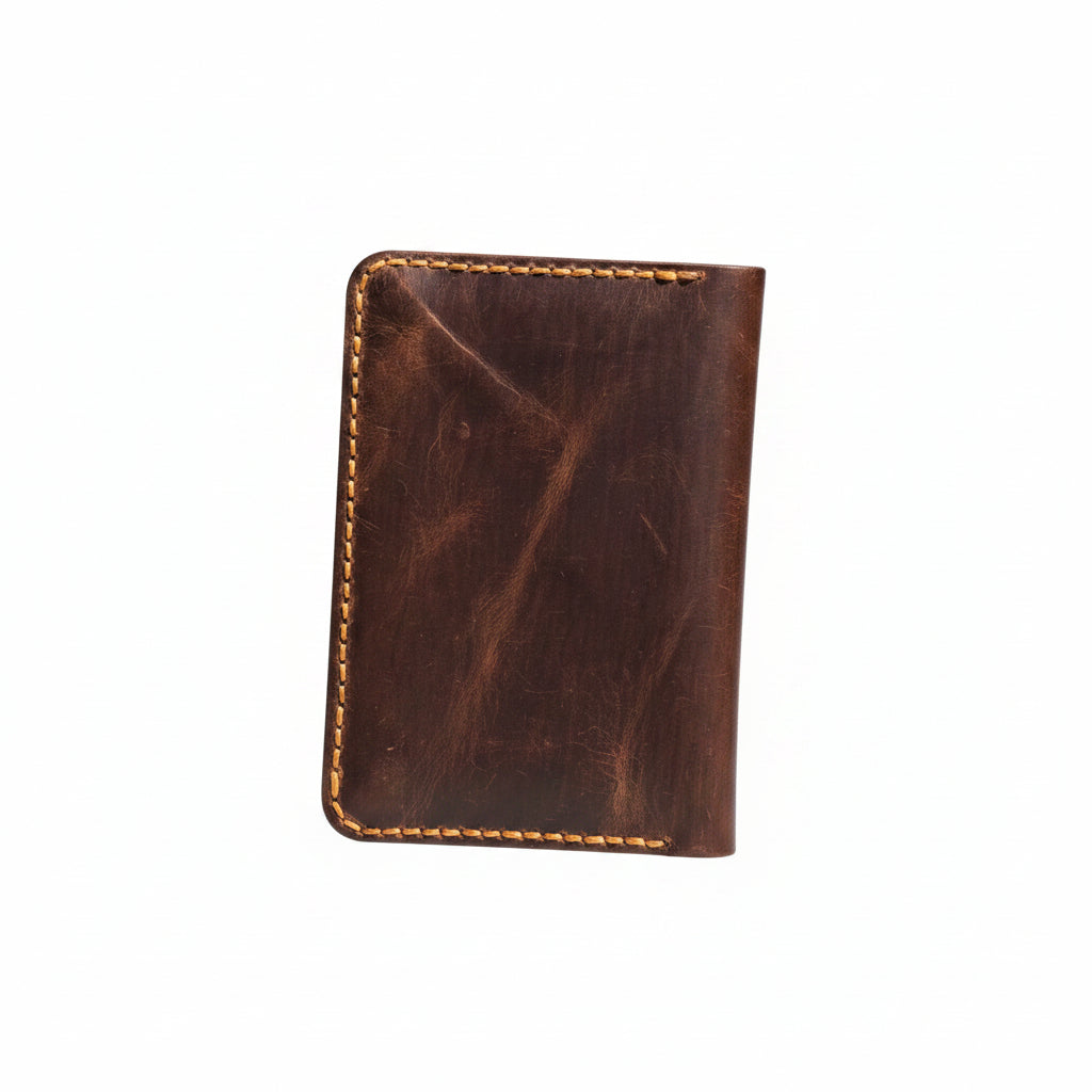 Douro Leather Heritage Passport Holder Id wallet– Hand-Stitched Crazy Horse Leather