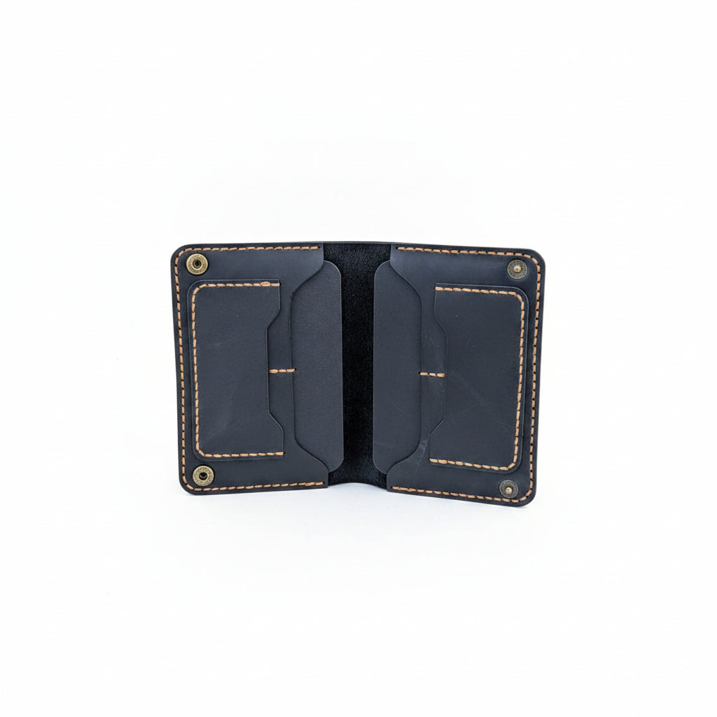 Douro Leather Heritage Passport Holder Id wallet– Hand-Stitched Crazy Horse Leather