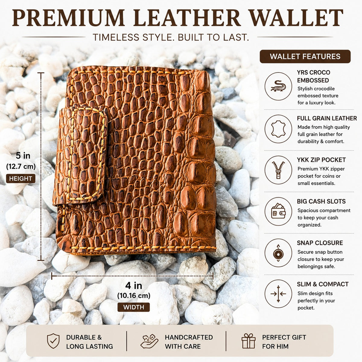 Douro Heritage Brown Leather Wallet