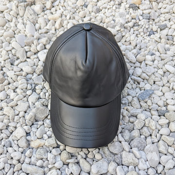 Premium Genuine Sheepskin Cap – Custom Fit Brass Buckle Strap 🖤