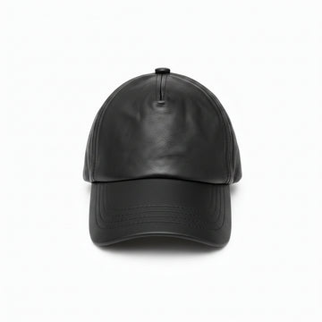 Premium Genuine Sheepskin Cap – Custom Fit Brass Buckle Strap 🖤