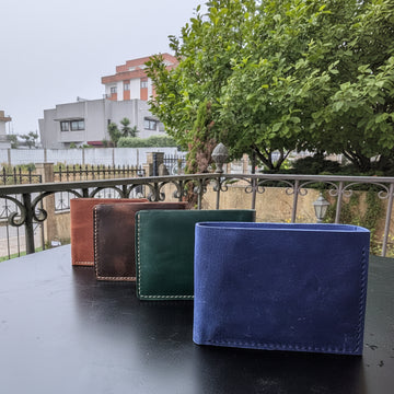 Vintage Brown Leather Bifold Wallet