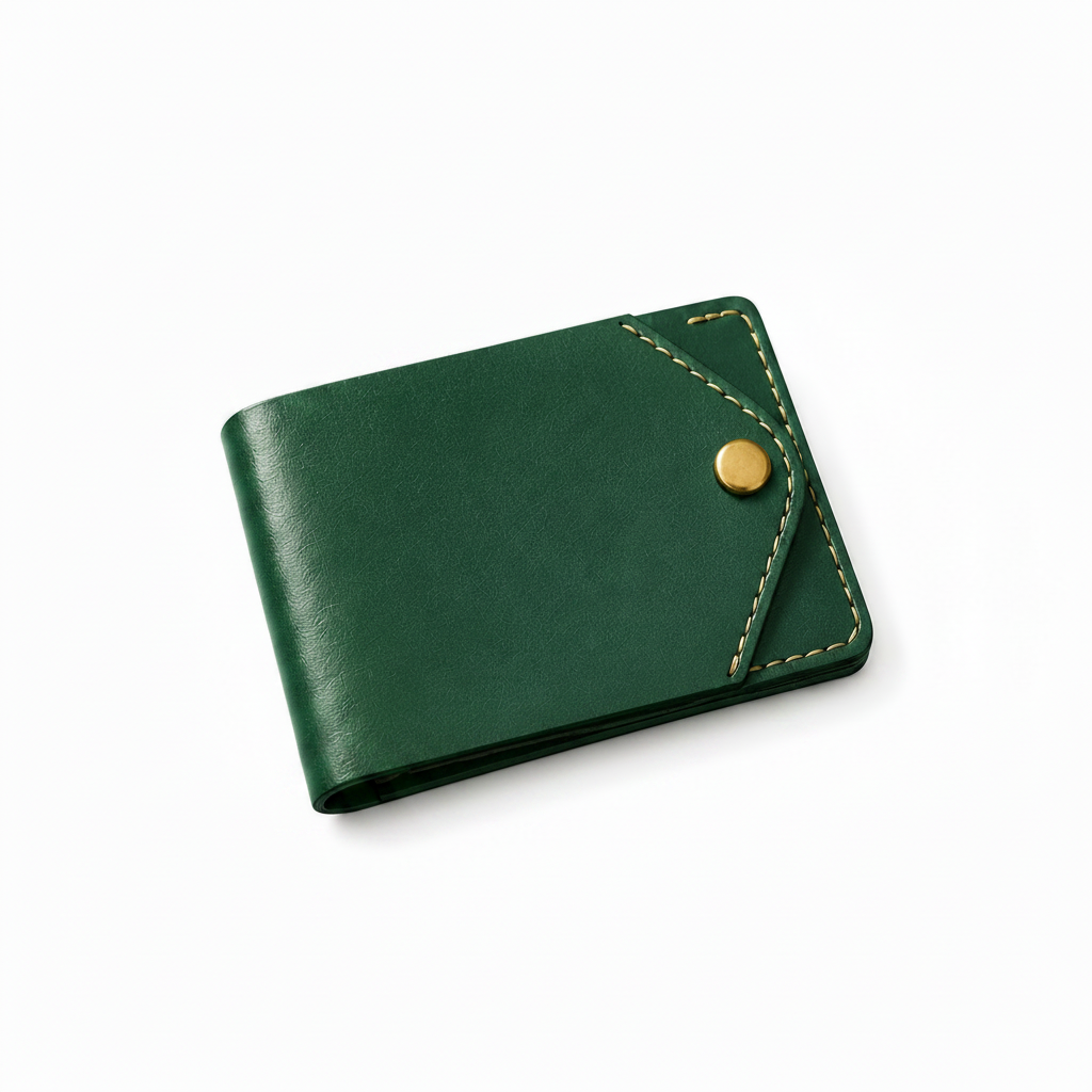 Mariner Forest Green Snap Card Holder Wallet