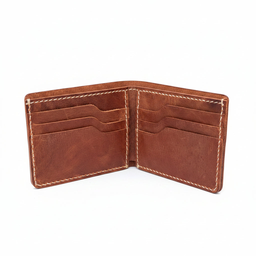 Heritage Brown Leather Bifold Wallet