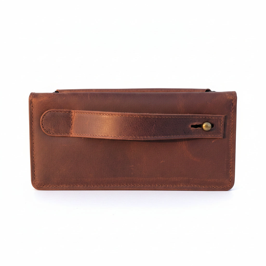 Porto Mariner Leather Zip Clutch Wallet