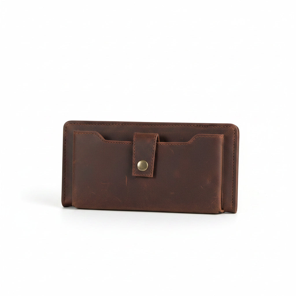Porto Mariner Leather Zip Clutch Wallet