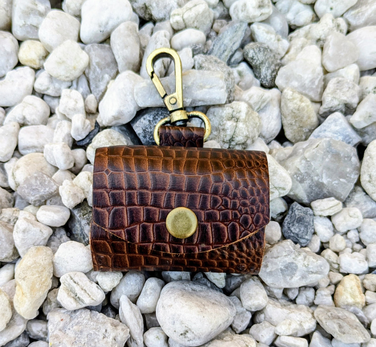 Genuine Leather AirPods Case Gen 3 & 4 | Croco Embossed Leather Cover