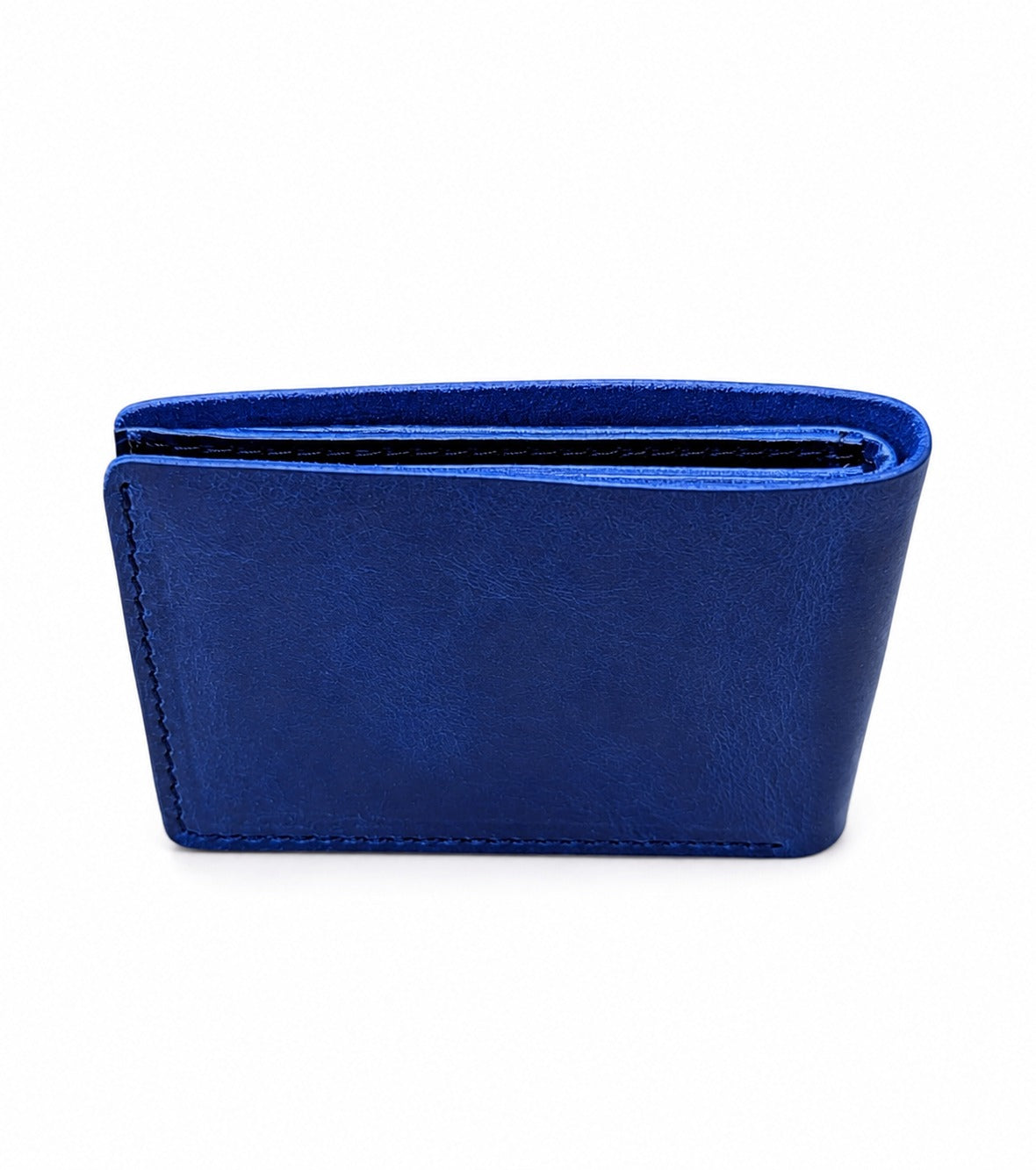 DOURO LEATHER Denim Blue  Leather Bifold Wallet |hand Patina.