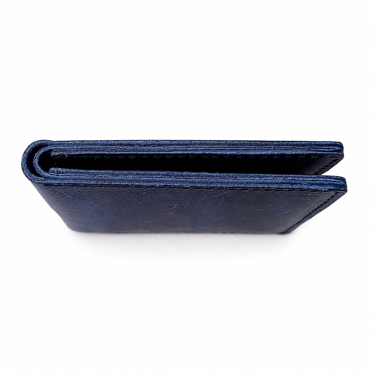 DOURO LEATHER Denim Blue  Leather Bifold Wallet |hand Patina.