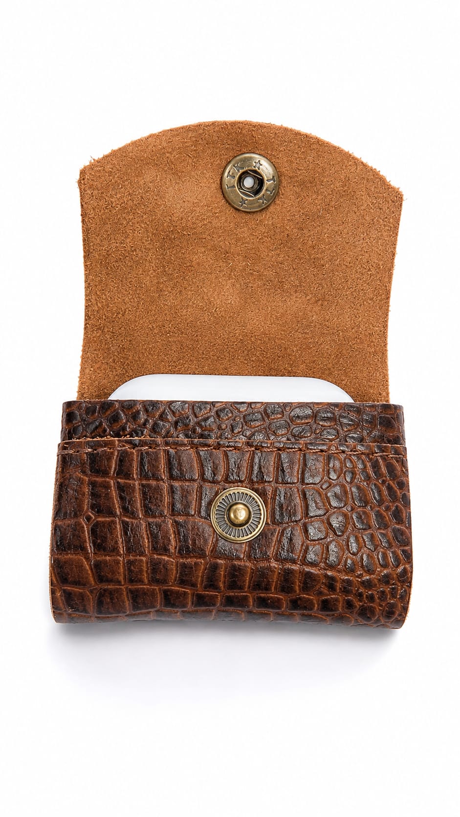 Genuine Leather AirPods Case Gen 3 & 4 | Croco Embossed Leather Cover