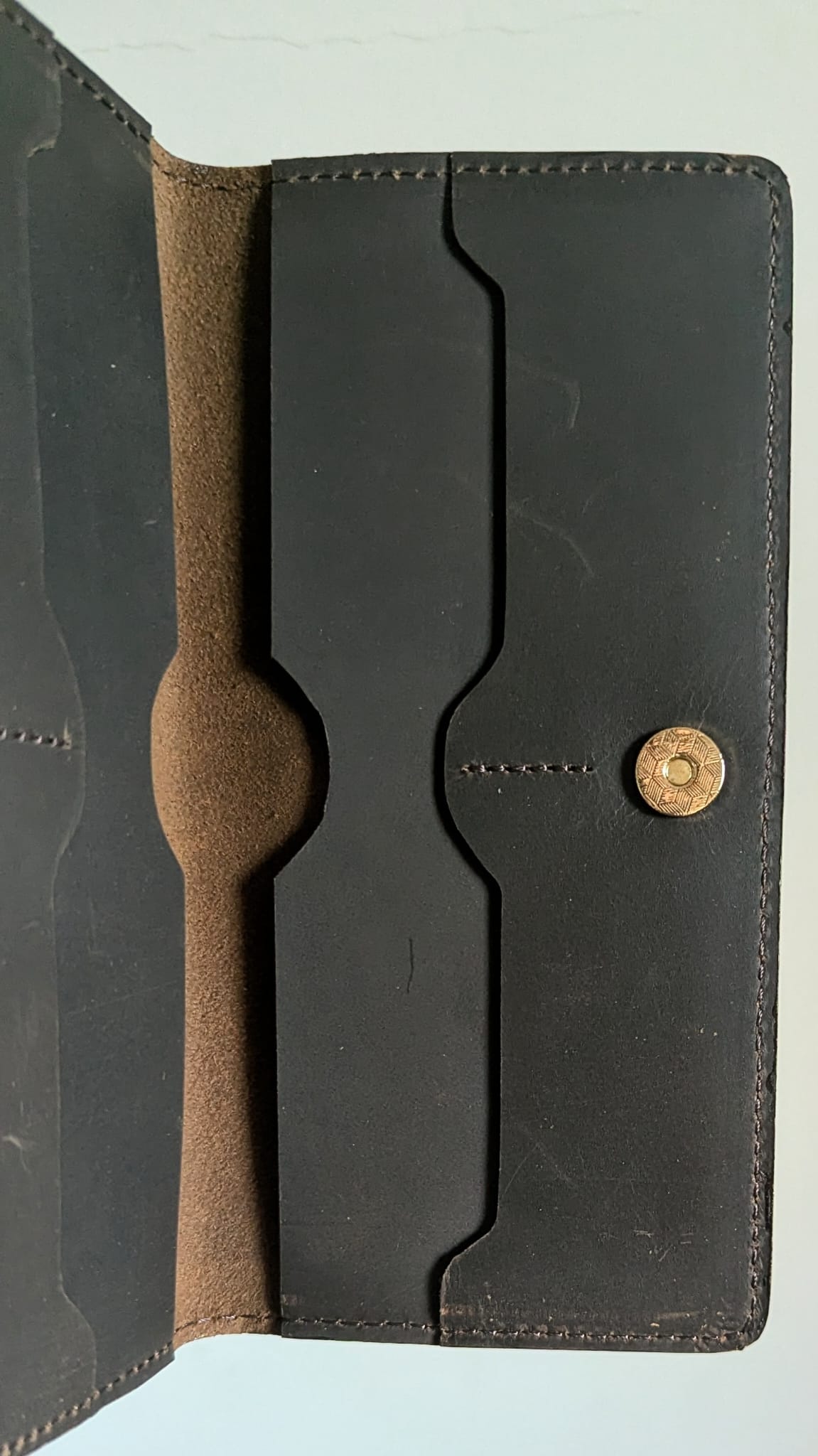 Handcrafted Genuine Leather – Vintage Brown Travel Wallet