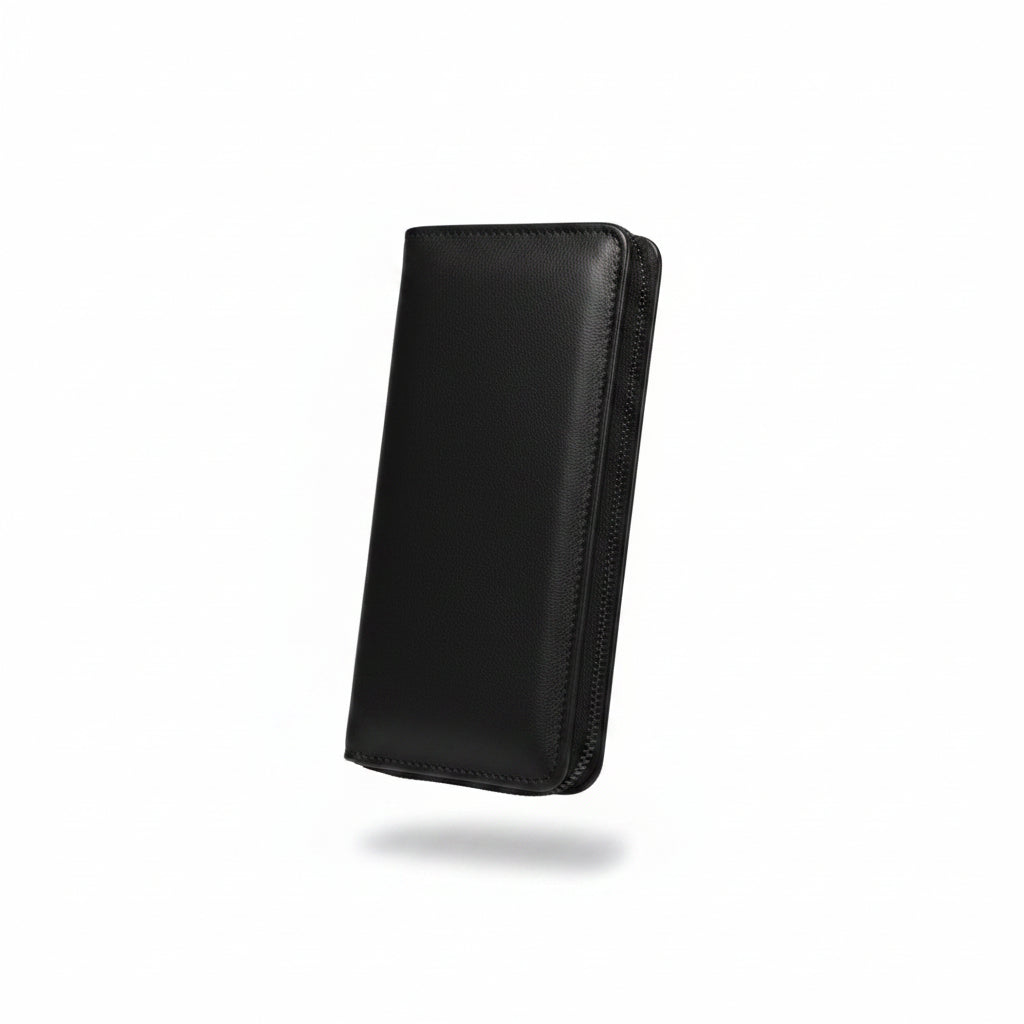 Valença Leather Hand-Strap Zip Wallet